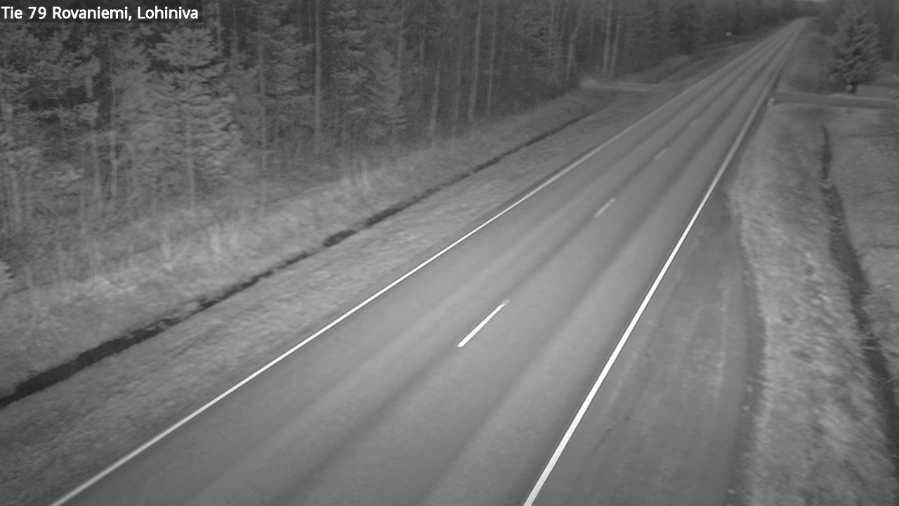 Weather Camera Image Väg 79 Rovaniemi Lohiniva, Rovaniemi, Lappi