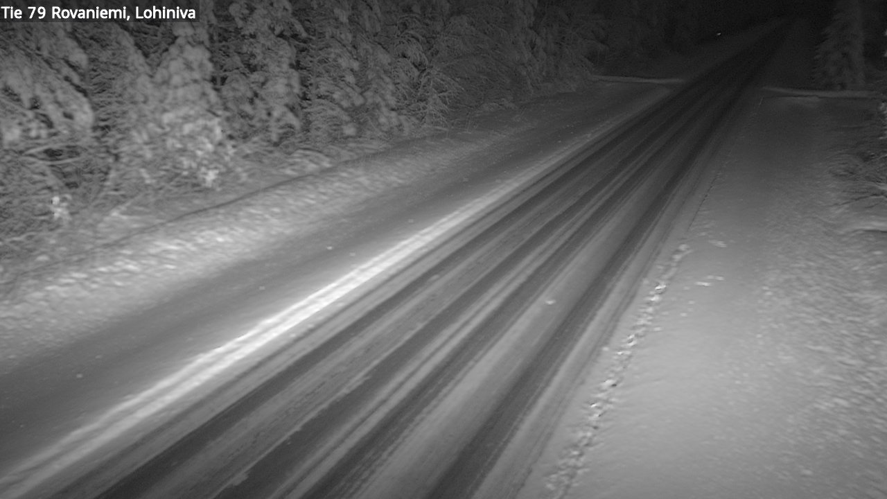 Weather Camera Image Road 79 Rovaniemi Lohiniva, Rovaniemi, Lappi