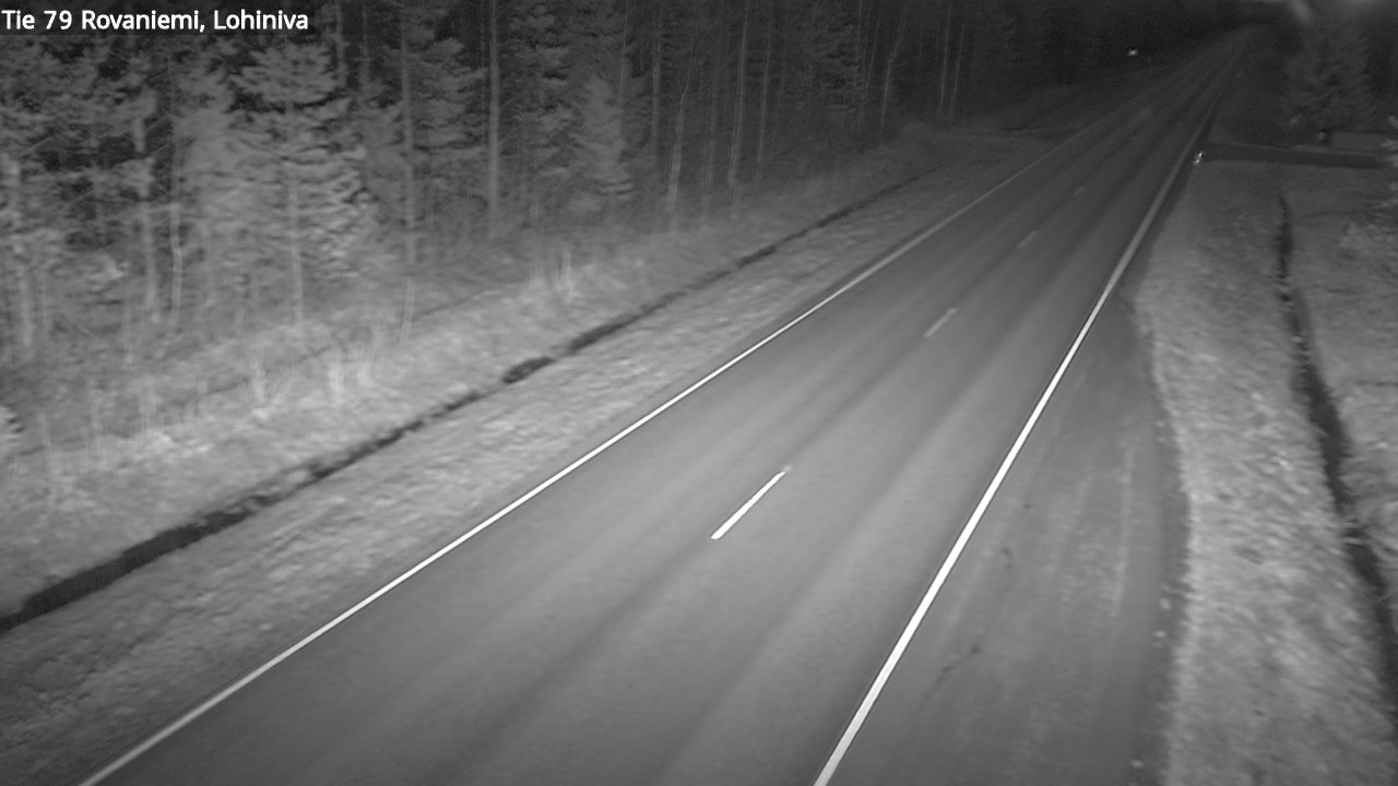 Weather Camera Image Väg 79 Rovaniemi Lohiniva, Rovaniemi, Lappi