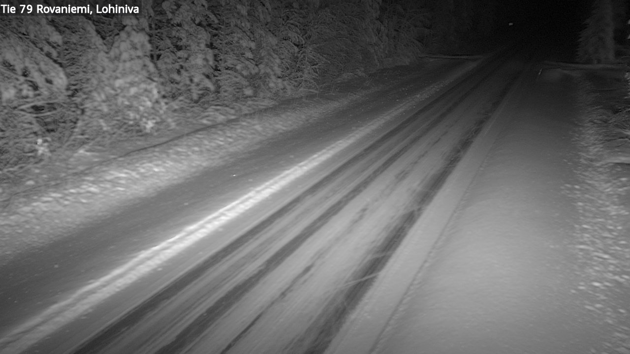 Weather Camera Image Road 79 Rovaniemi Lohiniva, Rovaniemi, Lappi