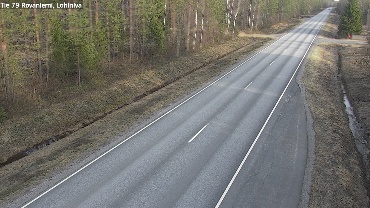 Weather Camera Image Road 79 Rovaniemi Lohiniva, Rovaniemi, Lappi