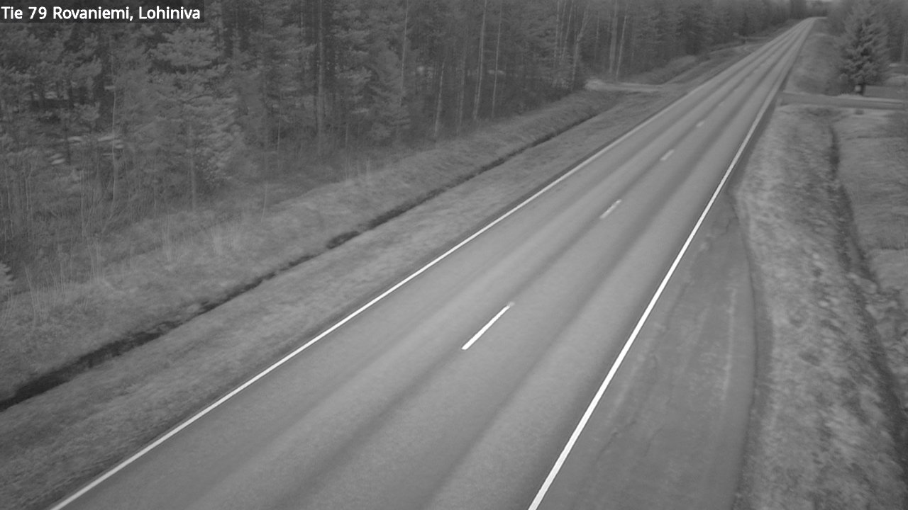 Weather Camera Image Road 79 Rovaniemi Lohiniva, Rovaniemi, Lappi