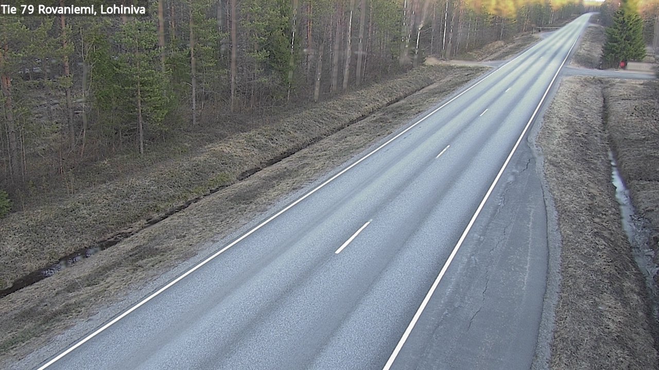Weather Camera Image Road 79 Rovaniemi Lohiniva, Rovaniemi, Lappi