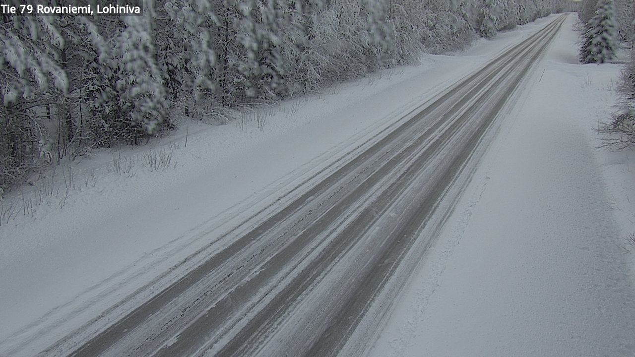 Weather Camera Image Road 79 Rovaniemi Lohiniva, Rovaniemi, Lappi