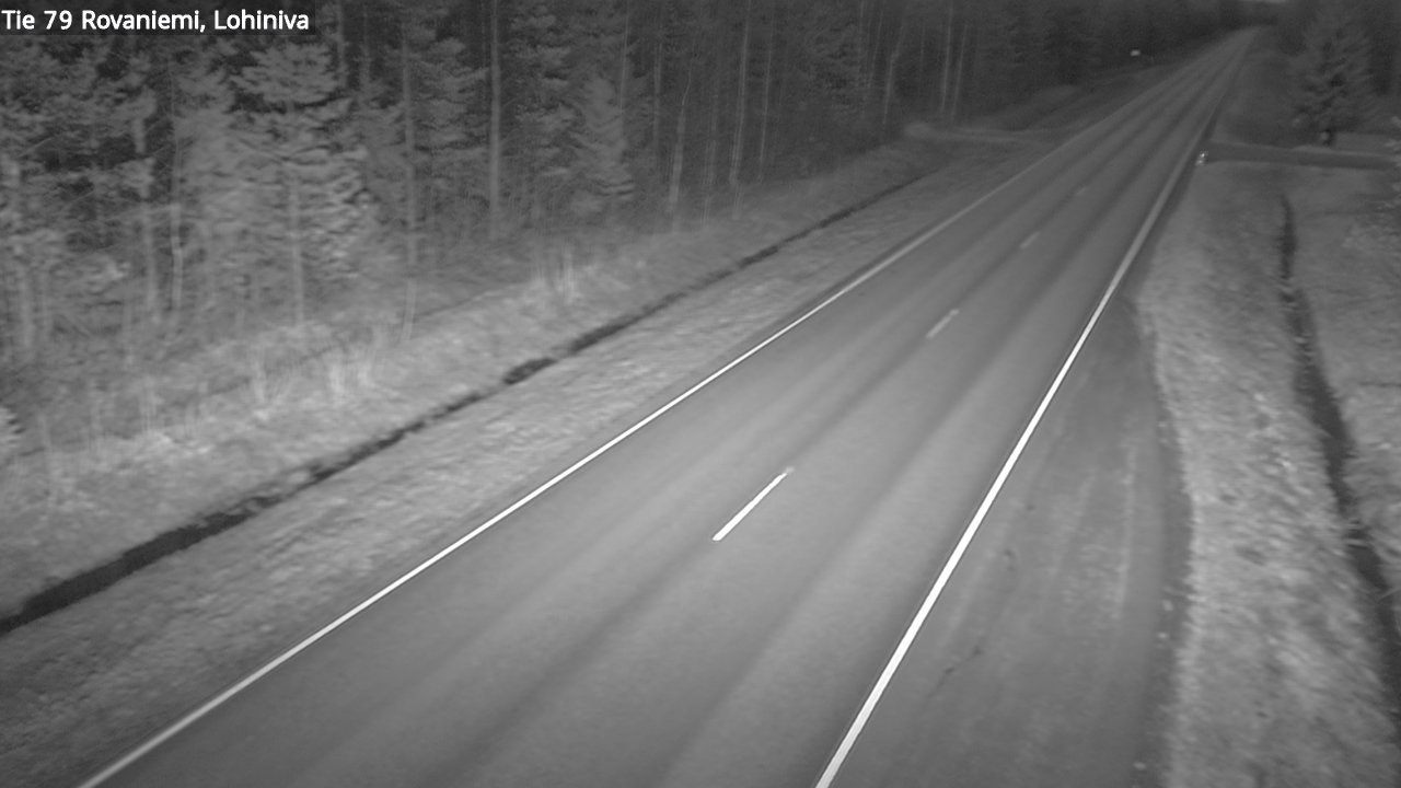 Weather Camera Image Väg 79 Rovaniemi Lohiniva, Rovaniemi, Lappi