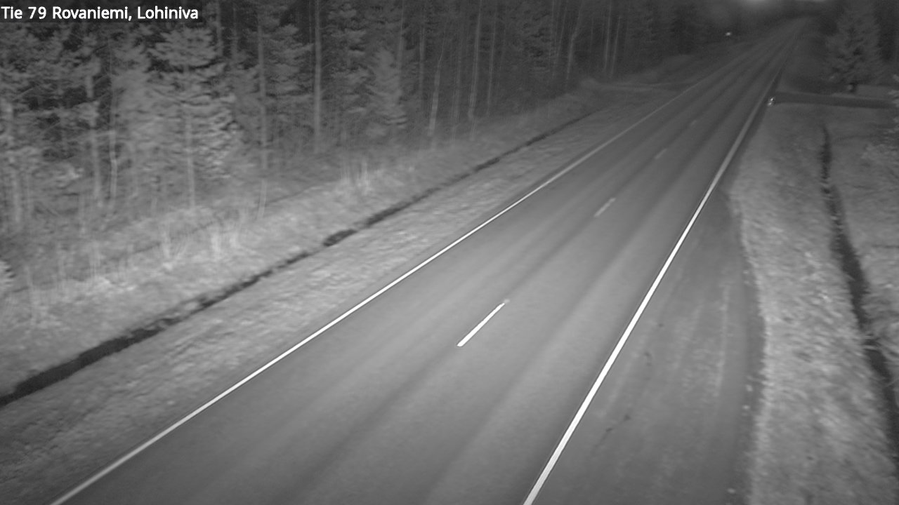 Weather Camera Image Väg 79 Rovaniemi Lohiniva, Rovaniemi, Lappi