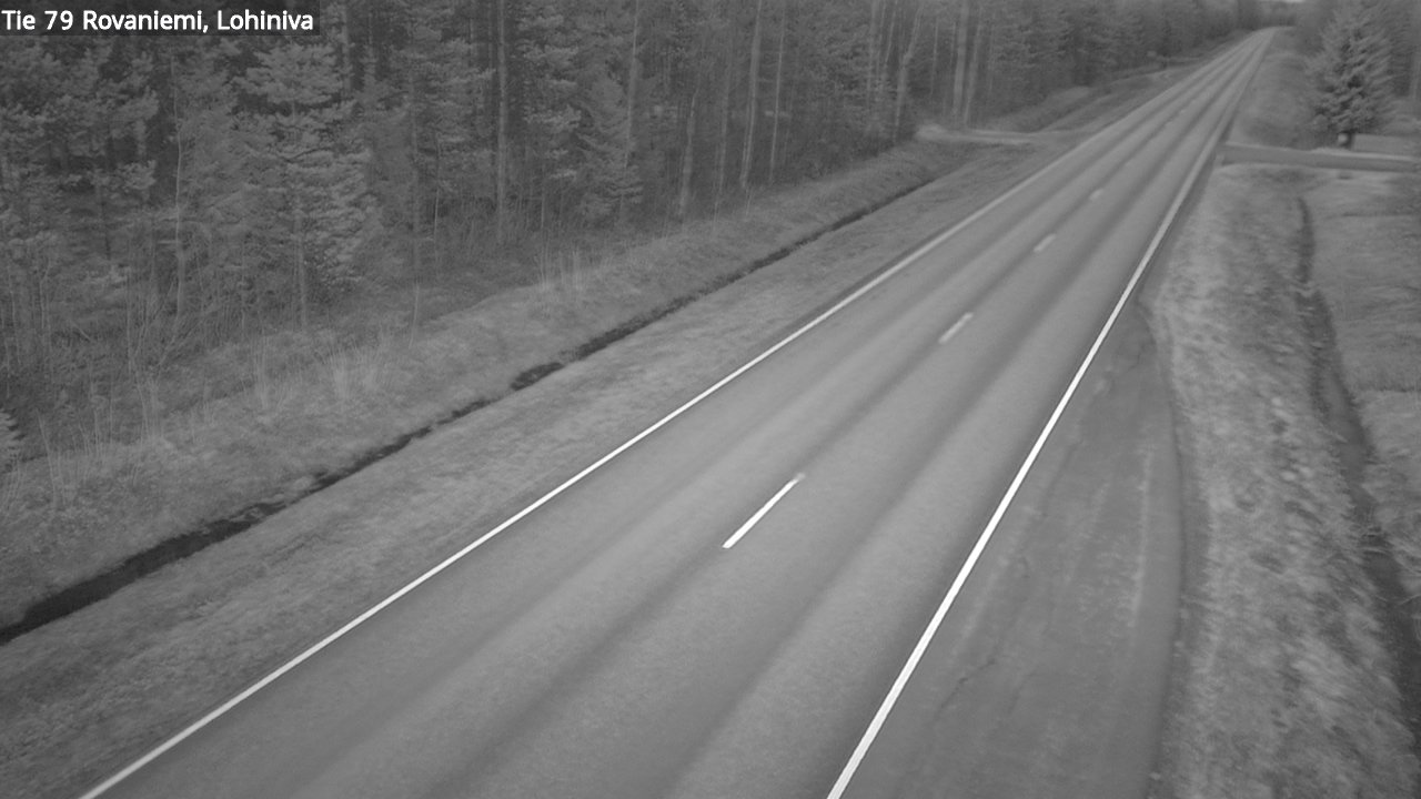 Weather Camera Image Väg 79 Rovaniemi Lohiniva, Rovaniemi, Lappi