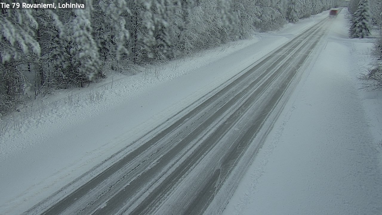 Weather Camera Image Väg 79 Rovaniemi Lohiniva, Rovaniemi, Lappi