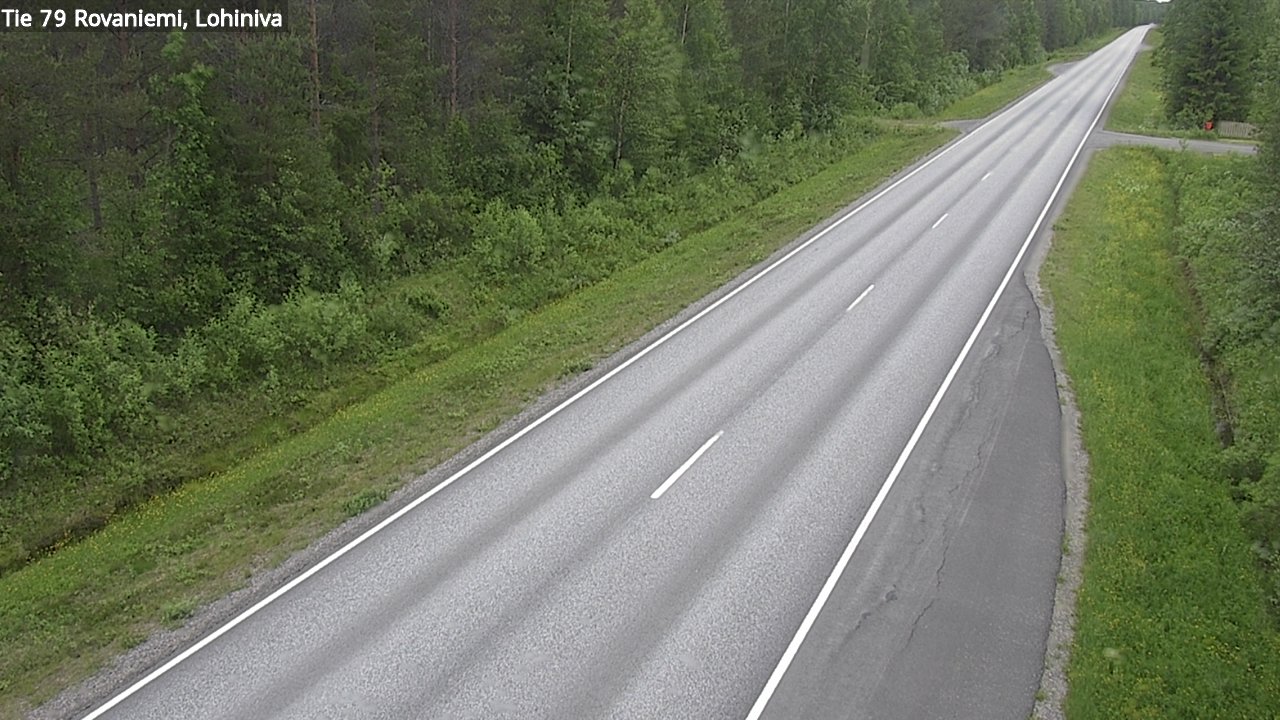 Weather Camera Image Väg 79 Rovaniemi Lohiniva, Rovaniemi, Lappi