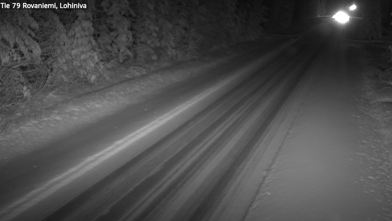 Weather Camera Image Road 79 Rovaniemi Lohiniva, Rovaniemi, Lappi