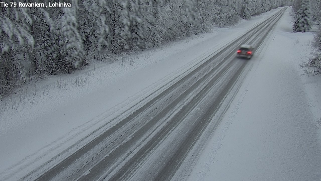 Weather Camera Image Väg 79 Rovaniemi Lohiniva, Rovaniemi, Lappi