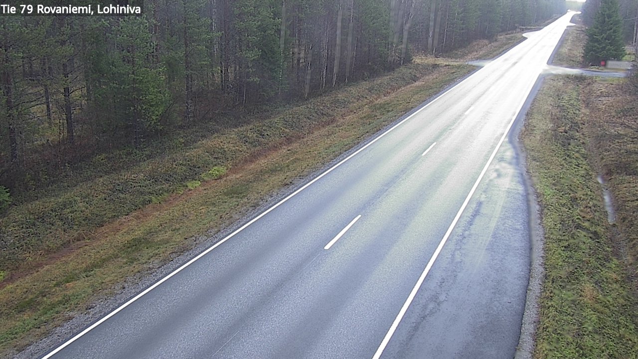 Weather Camera Image Väg 79 Rovaniemi Lohiniva, Rovaniemi, Lappi