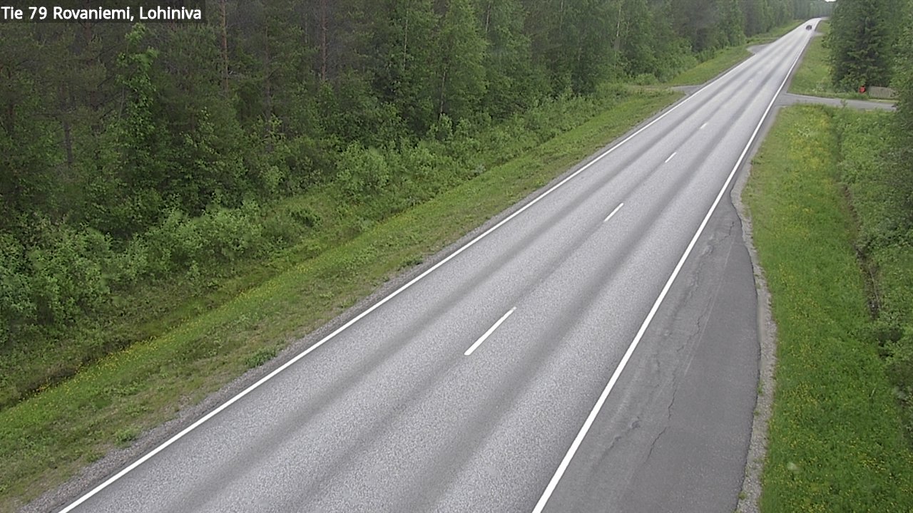 Weather Camera Image Road 79 Rovaniemi Lohiniva, Rovaniemi, Lappi