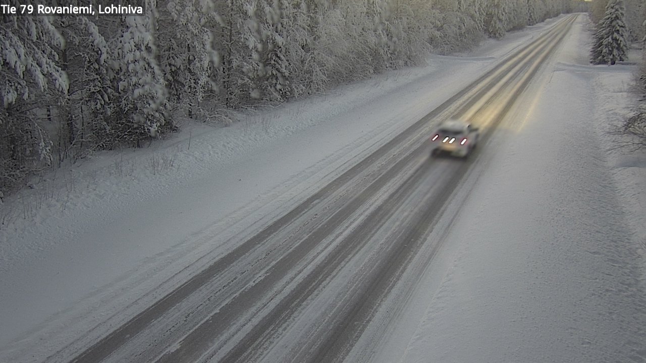 Weather Camera Image Road 79 Rovaniemi Lohiniva, Rovaniemi, Lappi