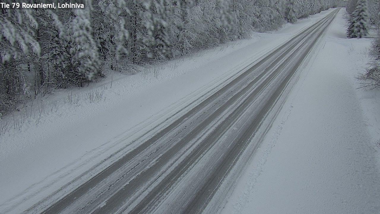 Weather Camera Image Road 79 Rovaniemi Lohiniva, Rovaniemi, Lappi