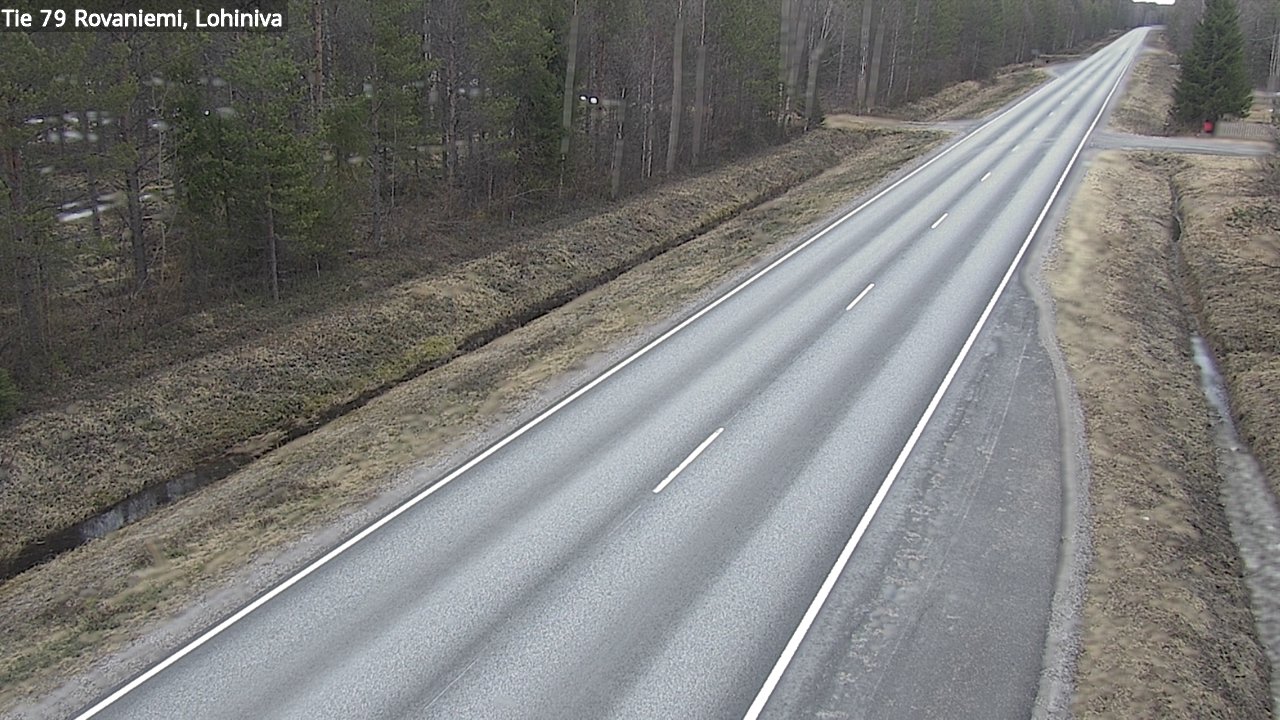 Weather Camera Image Road 79 Rovaniemi Lohiniva, Rovaniemi, Lappi