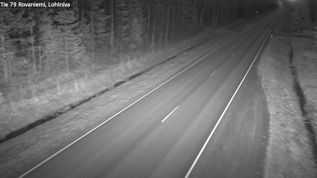 Weather Camera Image Väg 79 Rovaniemi Lohiniva, Rovaniemi, Lappi