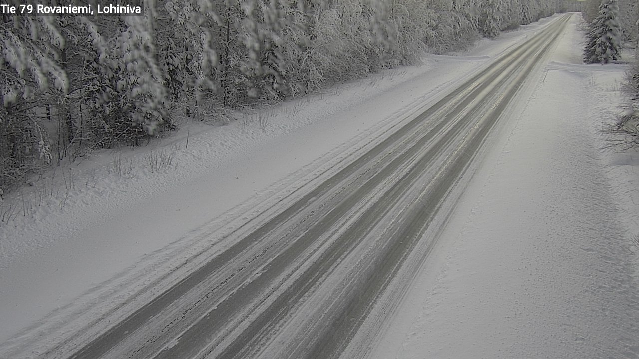 Weather Camera Image Road 79 Rovaniemi Lohiniva, Rovaniemi, Lappi