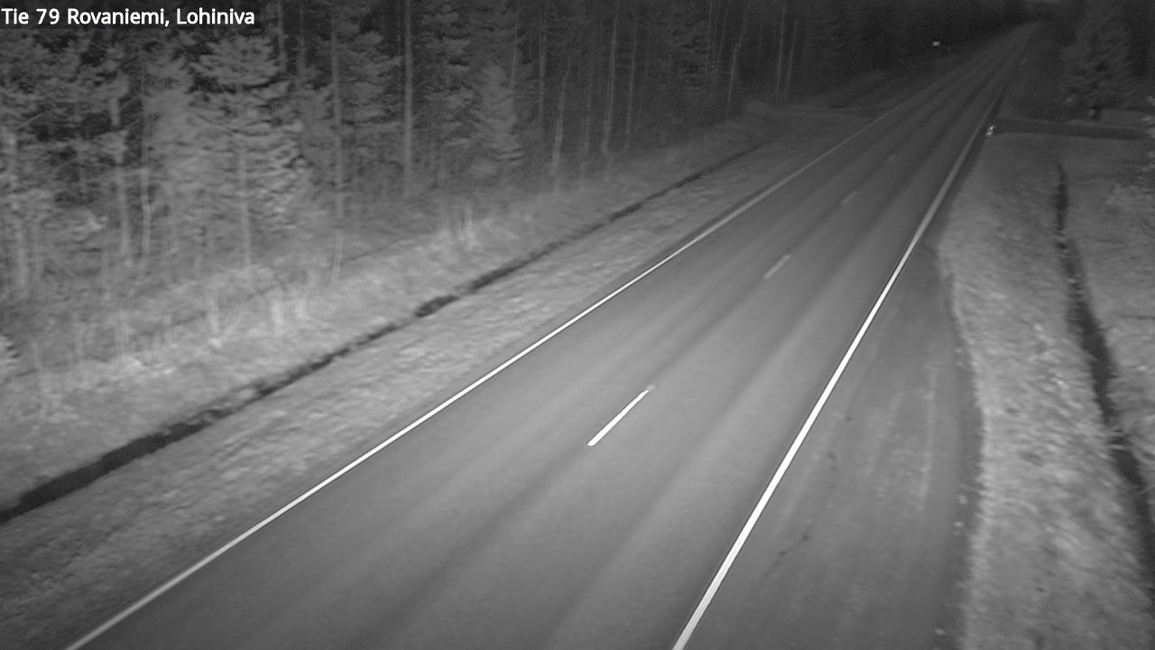 Weather Camera Image Väg 79 Rovaniemi Lohiniva, Rovaniemi, Lappi