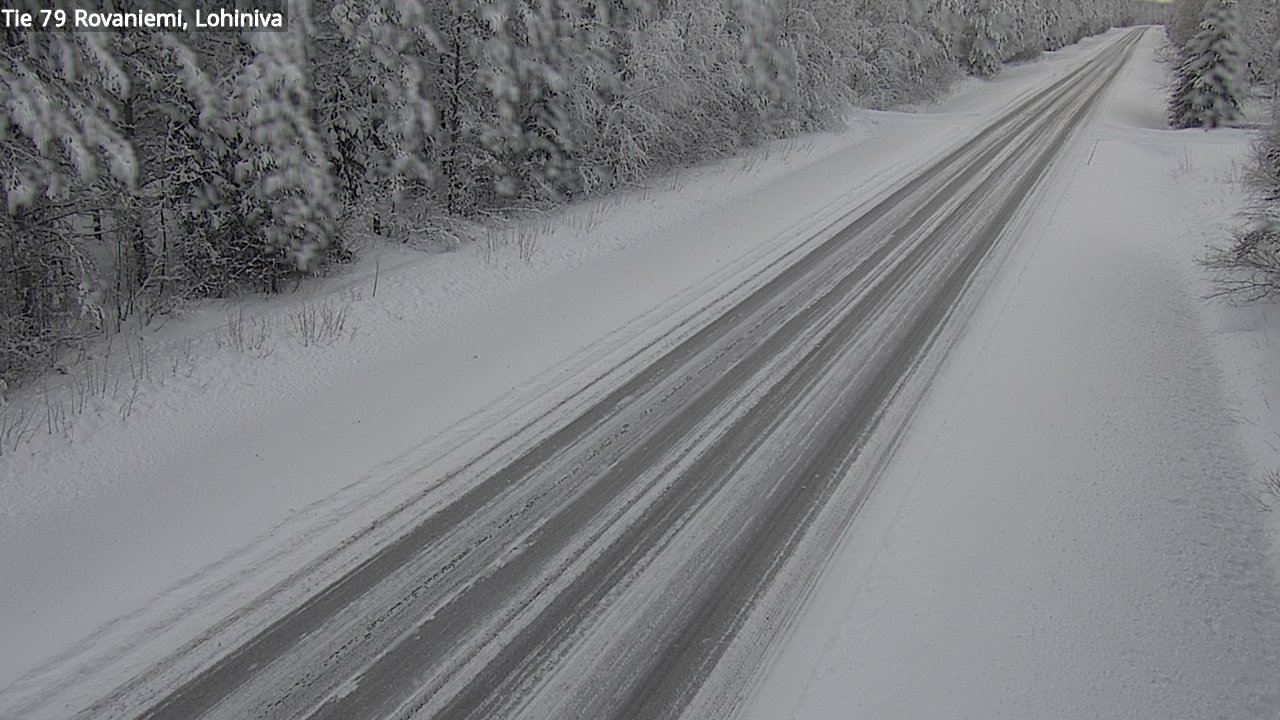 Weather Camera Image Road 79 Rovaniemi Lohiniva, Rovaniemi, Lappi
