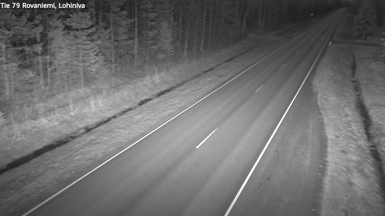 Weather Camera Image Väg 79 Rovaniemi Lohiniva, Rovaniemi, Lappi