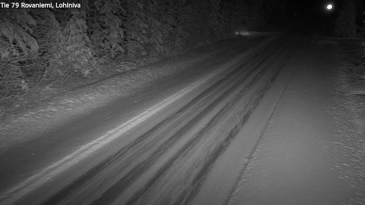 Weather Camera Image Road 79 Rovaniemi Lohiniva, Rovaniemi, Lappi