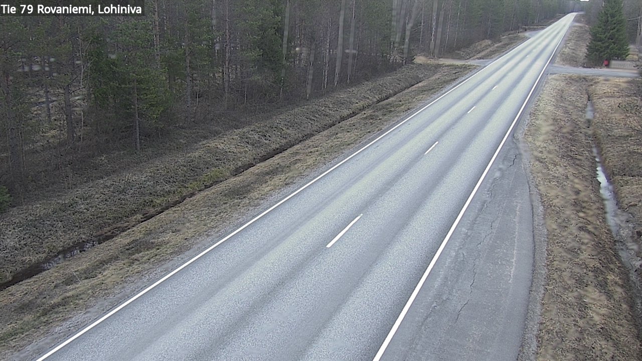 Weather Camera Image Väg 79 Rovaniemi Lohiniva, Rovaniemi, Lappi