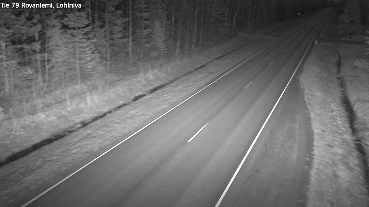 Weather Camera Image Väg 79 Rovaniemi Lohiniva, Rovaniemi, Lappi