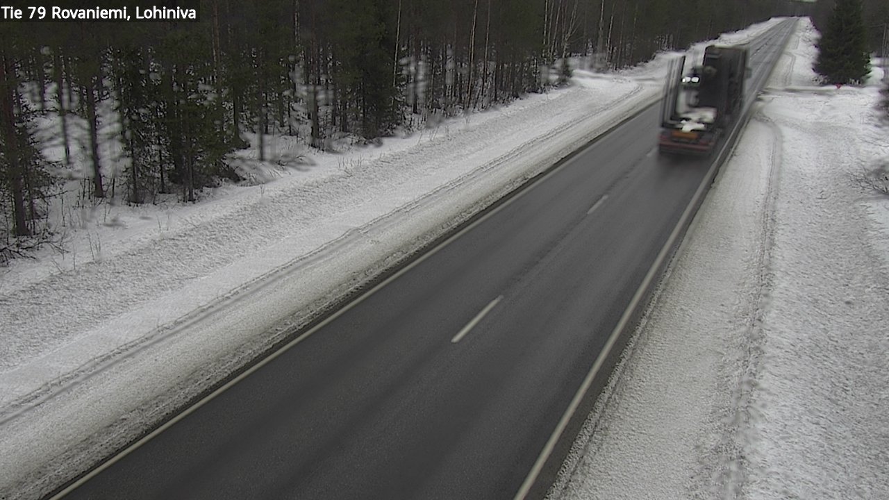 Weather Camera Image Väg 79 Rovaniemi Lohiniva, Rovaniemi, Lappi