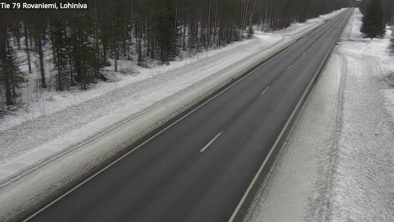 Weather Camera Image Road 79 Rovaniemi Lohiniva, Rovaniemi, Lappi