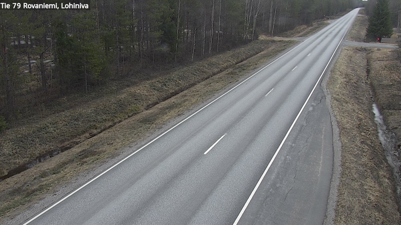 Weather Camera Image Road 79 Rovaniemi Lohiniva, Rovaniemi, Lappi