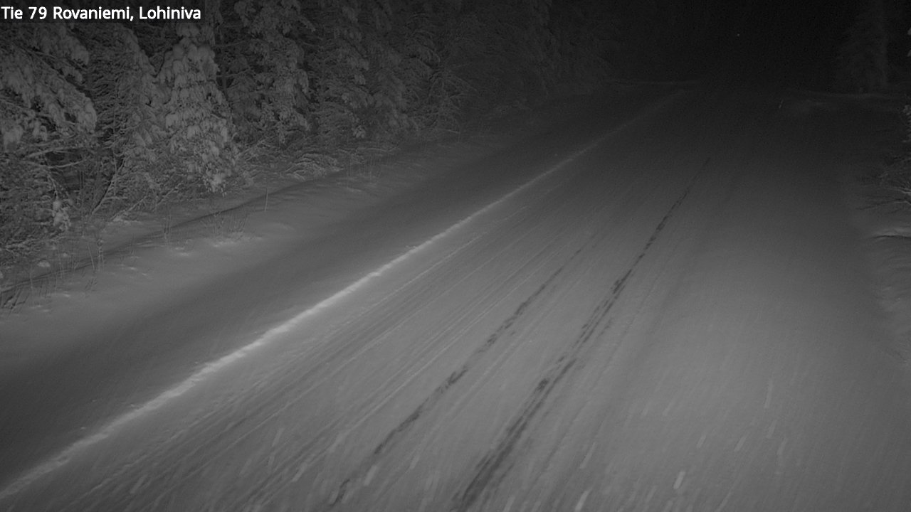 Weather Camera Image Road 79 Rovaniemi Lohiniva, Rovaniemi, Lappi