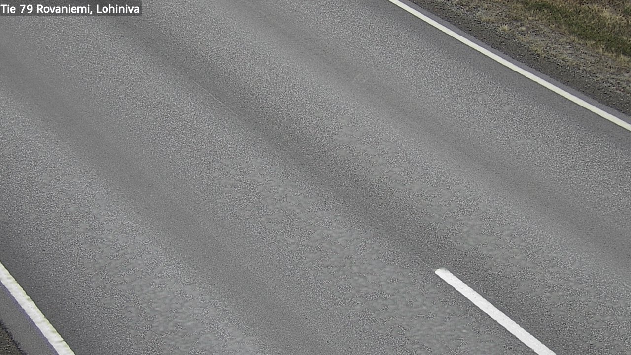 Weather Camera Image Väg 79 Rovaniemi Lohiniva, Rovaniemi, Lappi