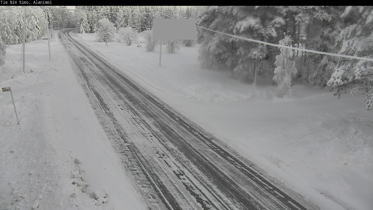 Kelikamerat Kuva Tie 924 Simo, Alaniemi, Simo, Lappi