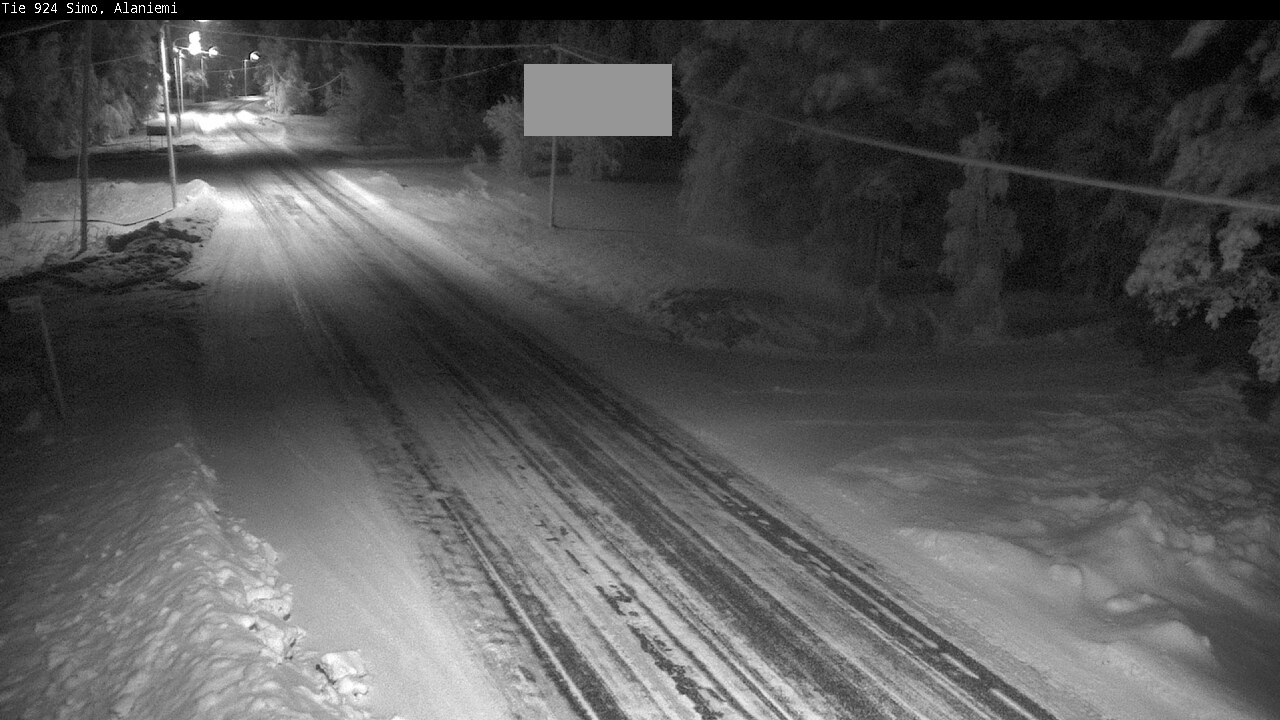 Kelikamerat Kuva Tie 924 Simo, Alaniemi, Simo, Lappi