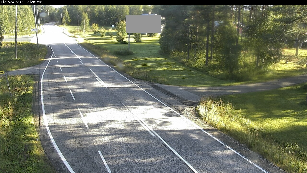 Kelikamerat Kuva Tie 924 Simo, Alaniemi, Simo, Lappi