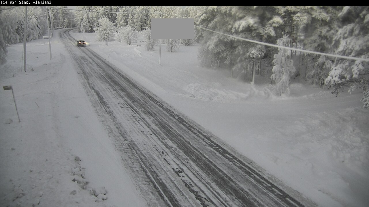 Kelikamerat Kuva Tie 924 Simo, Alaniemi, Simo, Lappi
