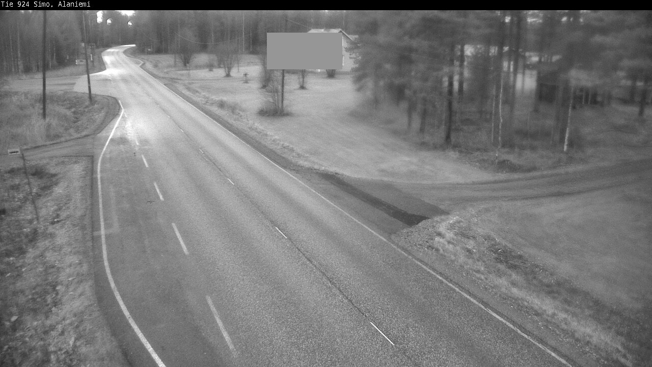 Kelikamerat Kuva Tie 924 Simo, Alaniemi, Simo, Lappi