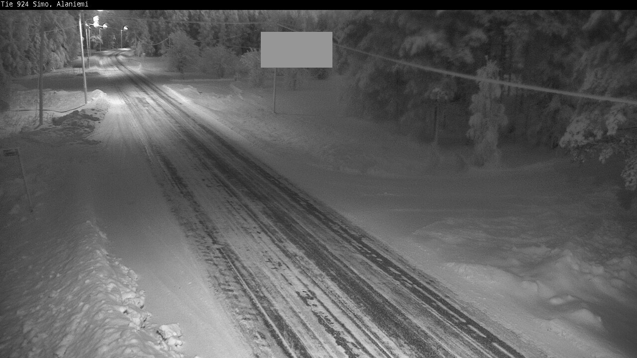 Kelikamerat Kuva Tie 924 Simo, Alaniemi, Simo, Lappi
