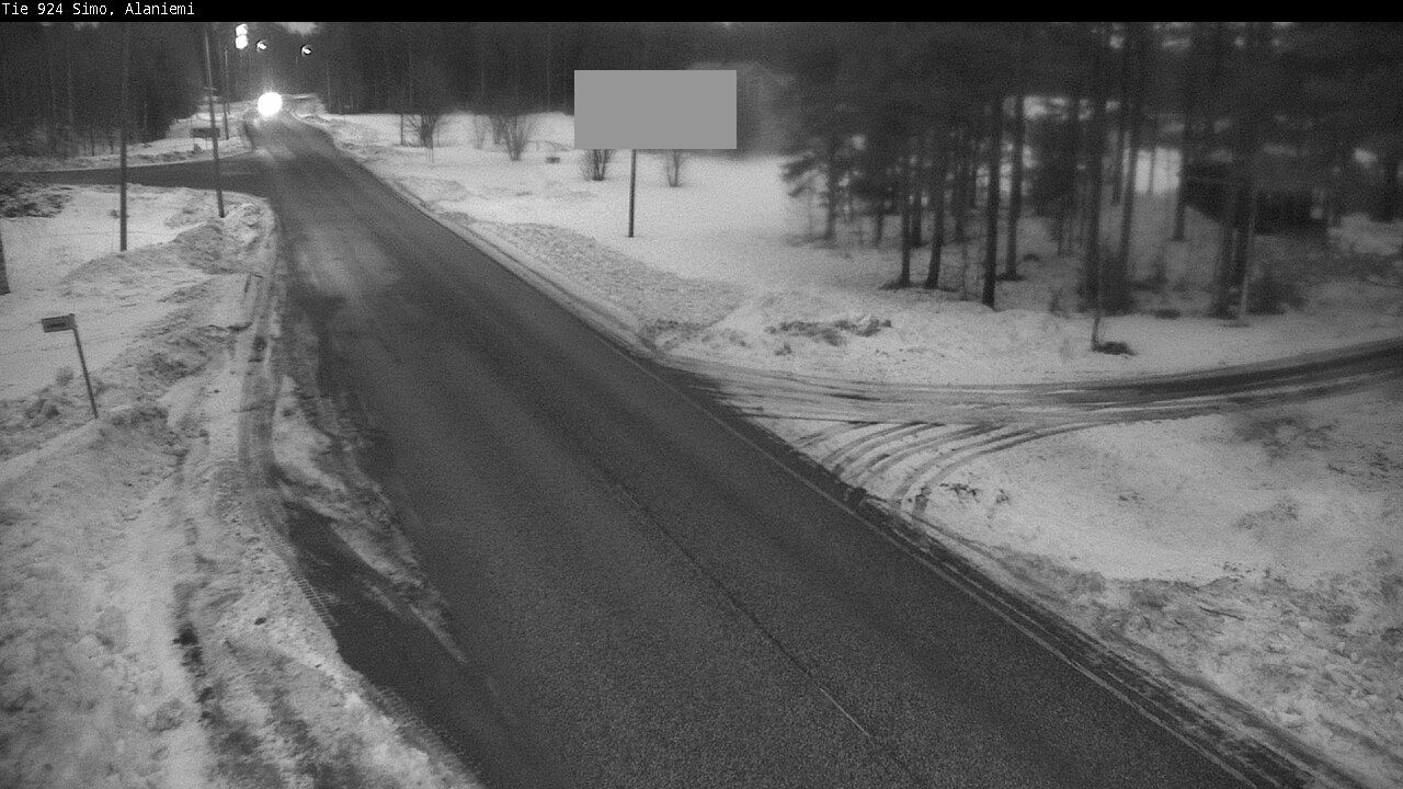 Kelikamerat Kuva Tie 924 Simo, Alaniemi, Simo, Lappi