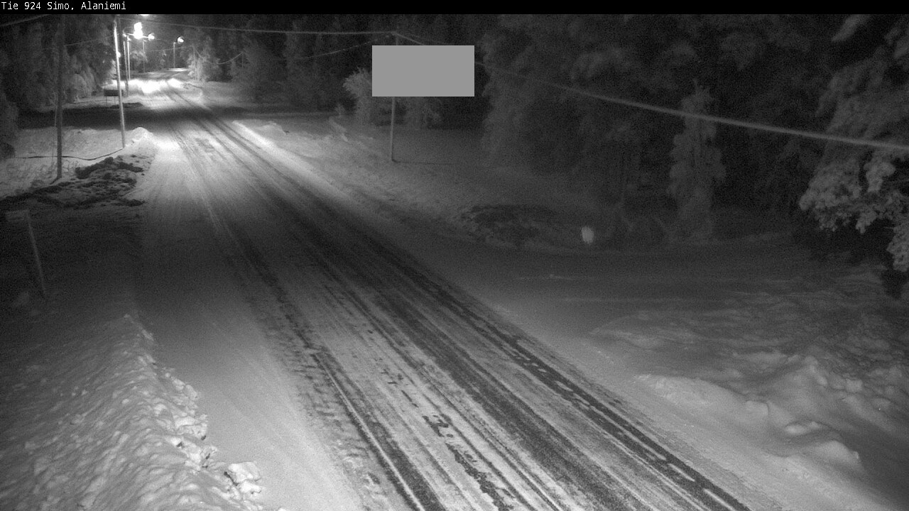 Kelikamerat Kuva Tie 924 Simo, Alaniemi, Simo, Lappi
