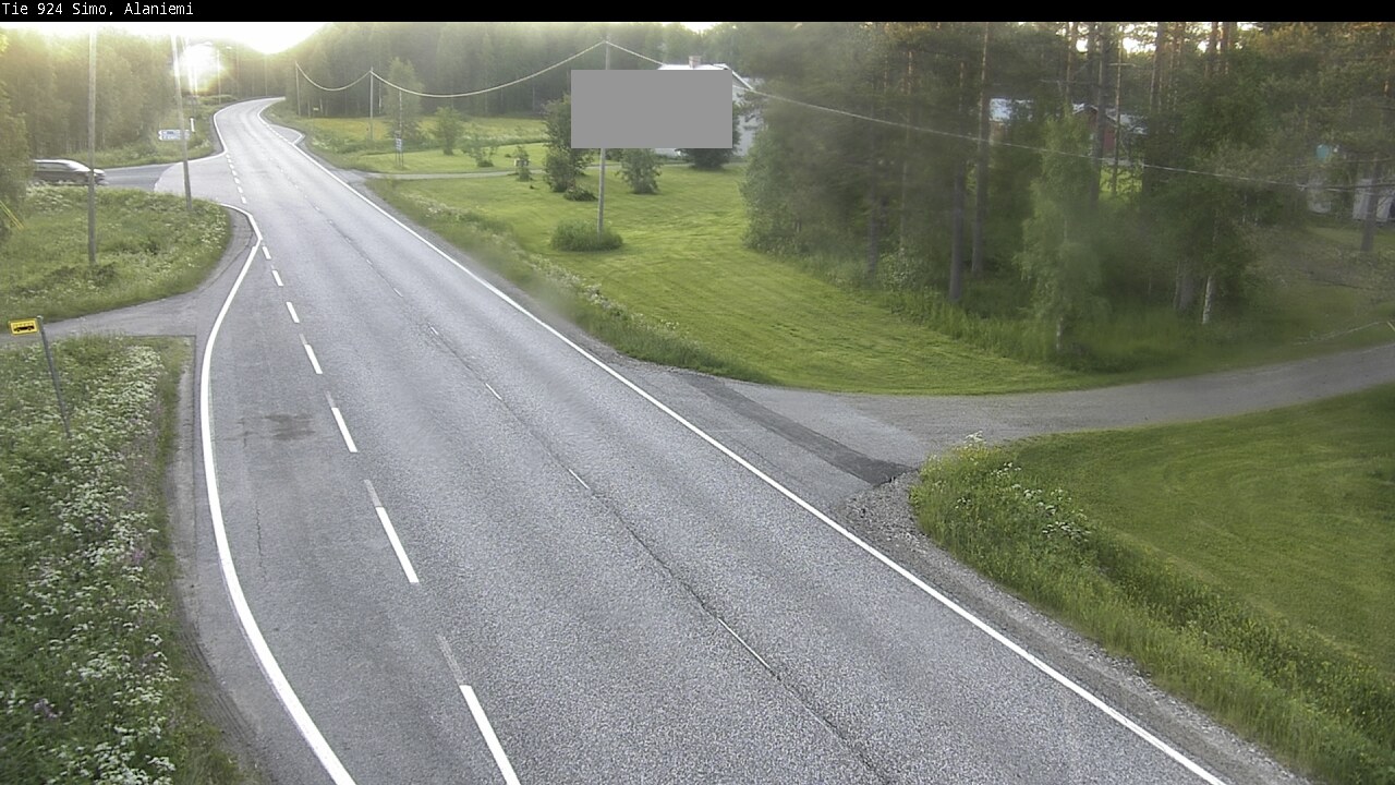 Weather Camera Image Väg 924 Simo, Alaniemi, Simo, Lappi