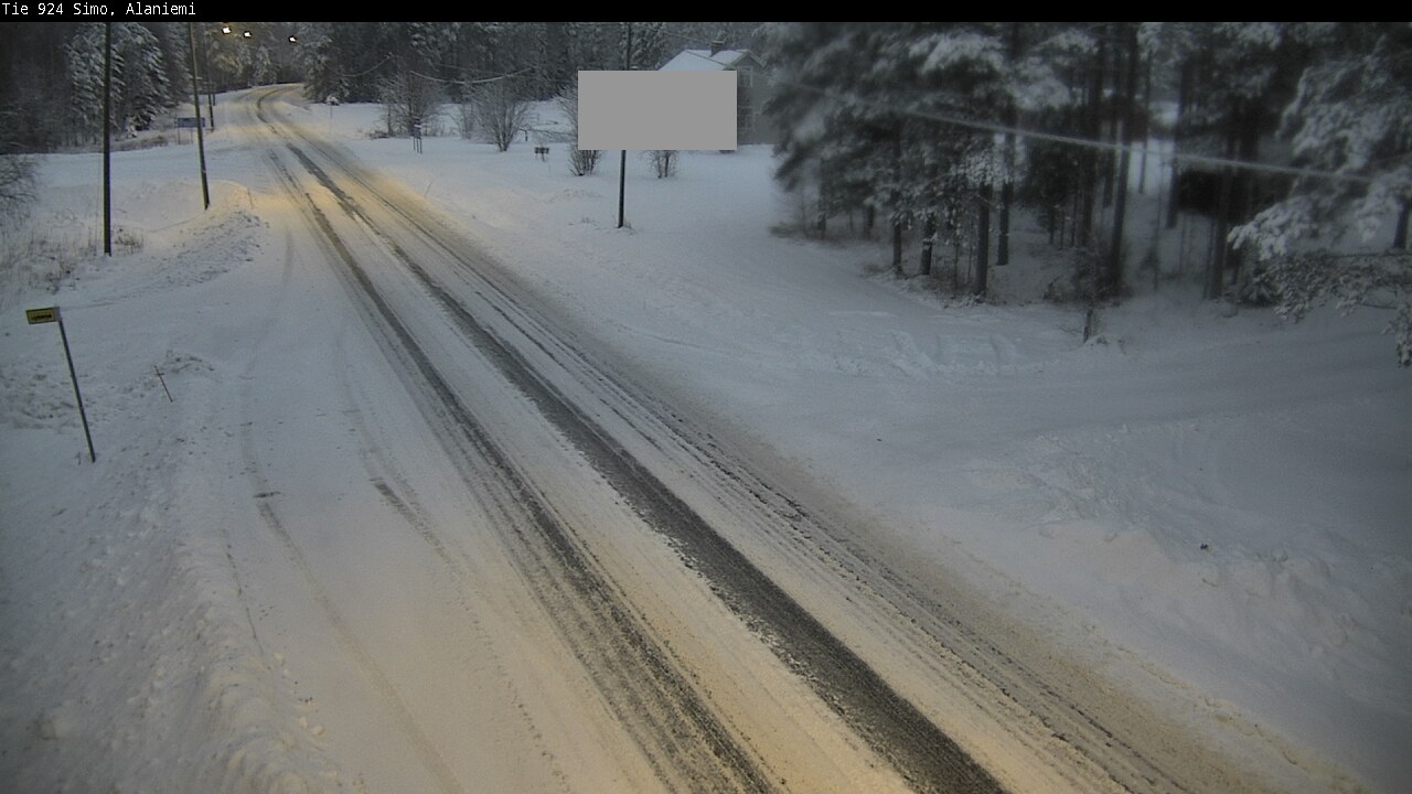 Weather Camera Image Road 924 Simo, Alaniemi, Simo, Lappi