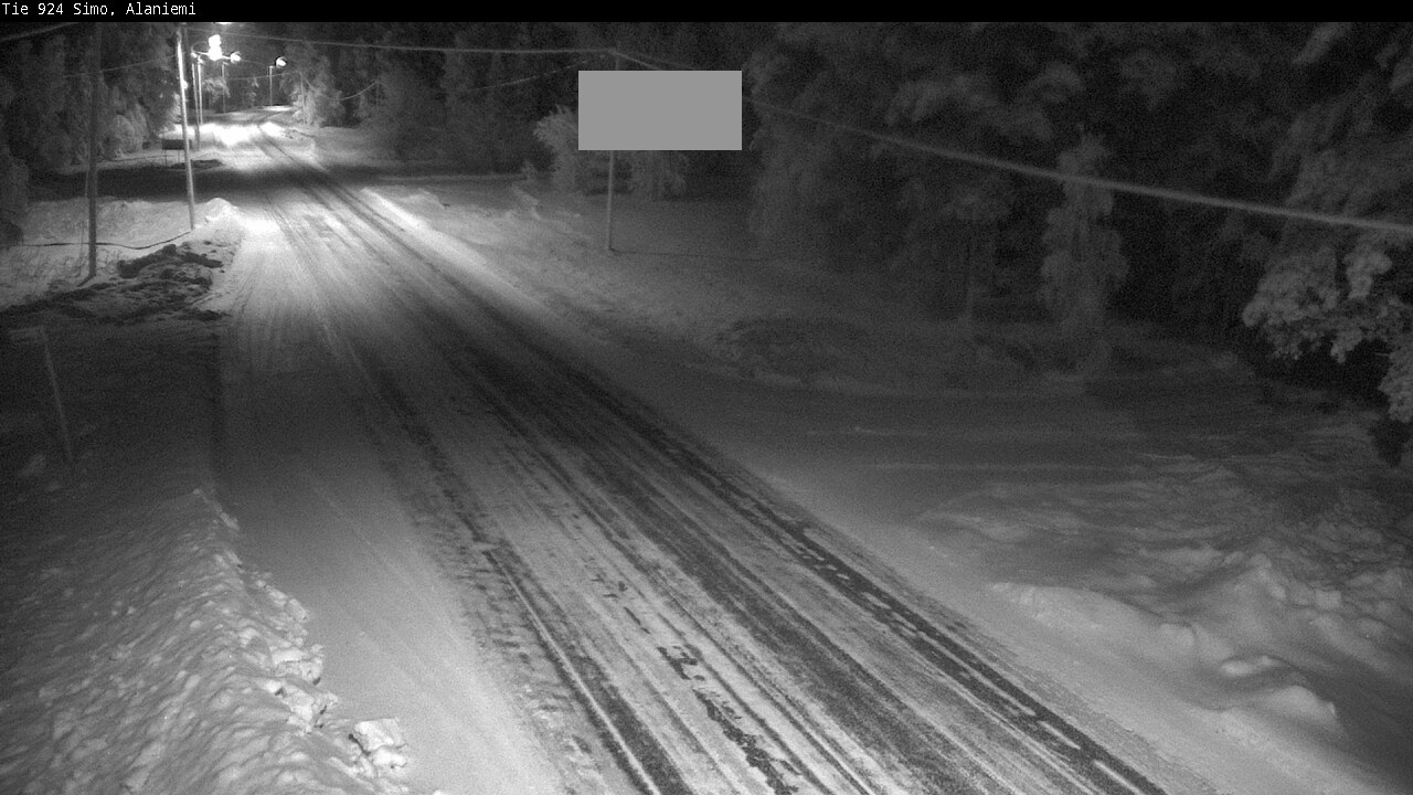 Kelikamerat Kuva Tie 924 Simo, Alaniemi, Simo, Lappi