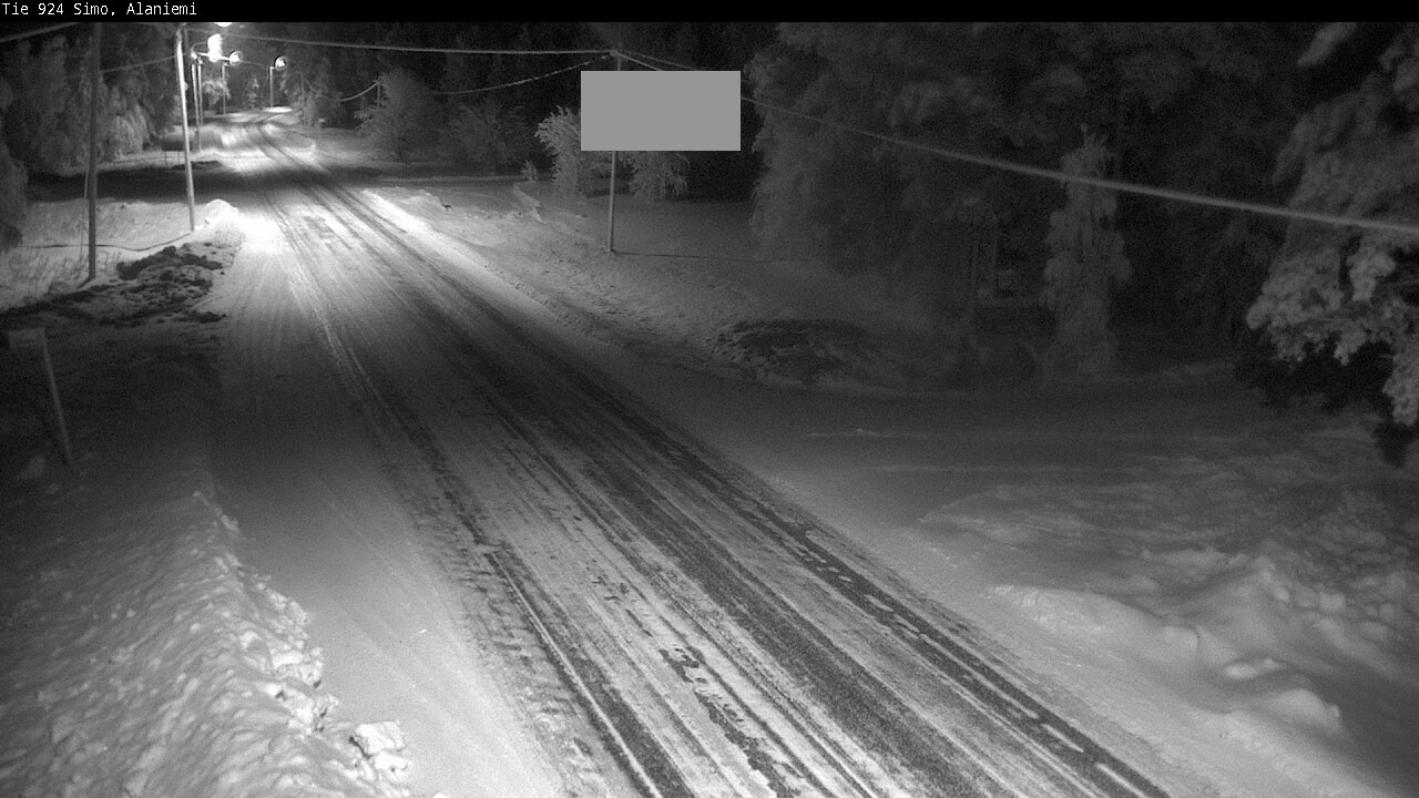 Kelikamerat Kuva Tie 924 Simo, Alaniemi, Simo, Lappi