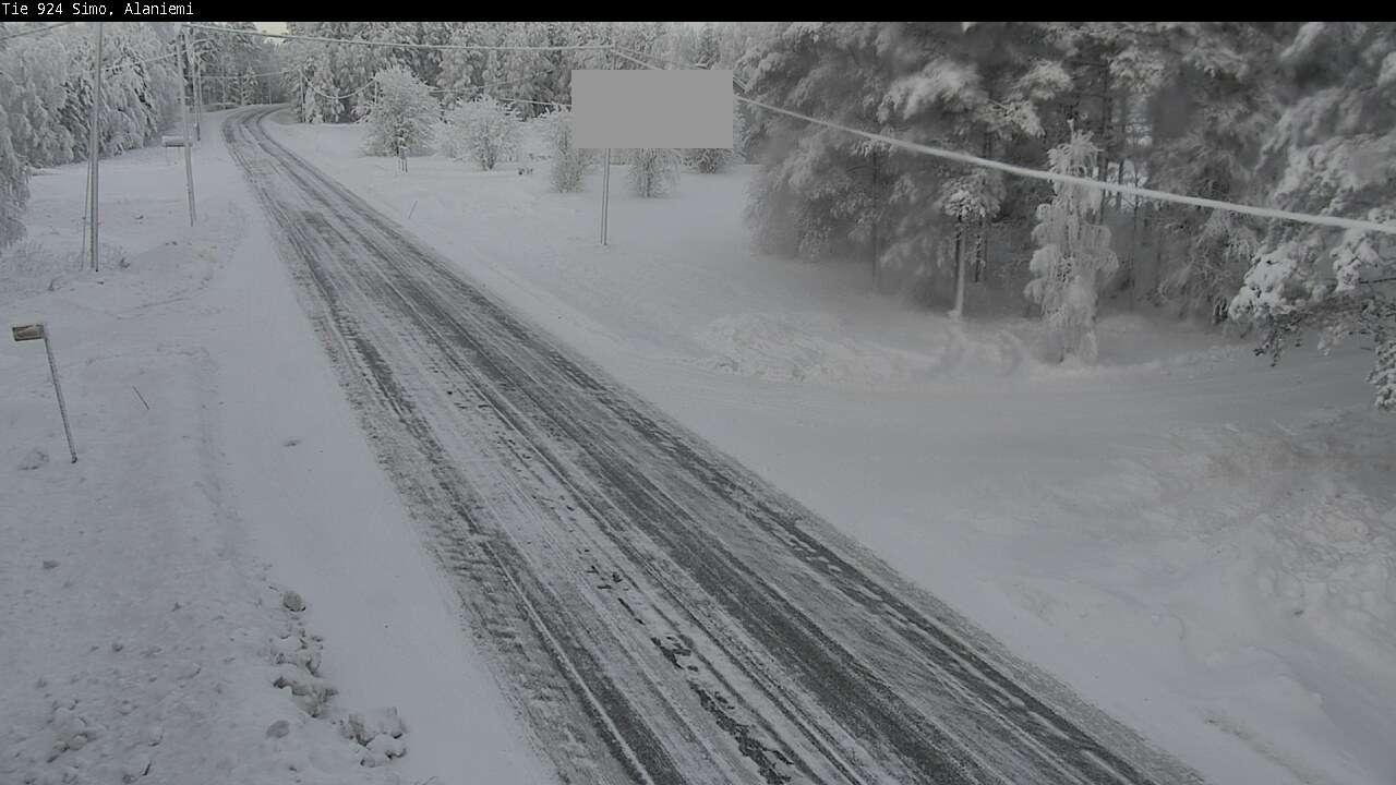 Kelikamerat Kuva Tie 924 Simo, Alaniemi, Simo, Lappi
