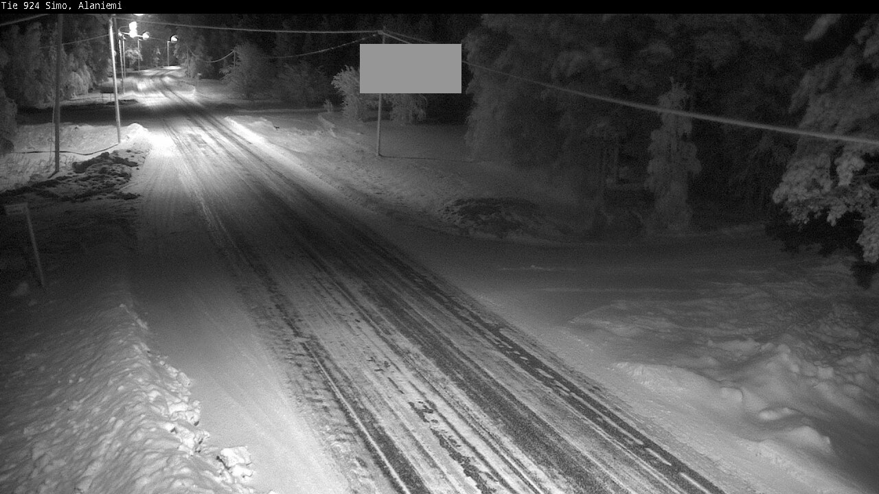 Kelikamerat Kuva Tie 924 Simo, Alaniemi, Simo, Lappi