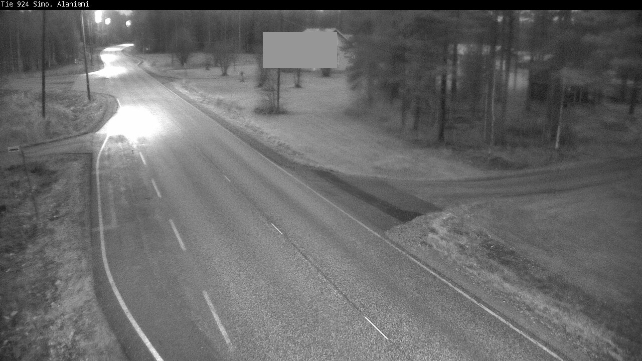 Kelikamerat Kuva Tie 924 Simo, Alaniemi, Simo, Lappi