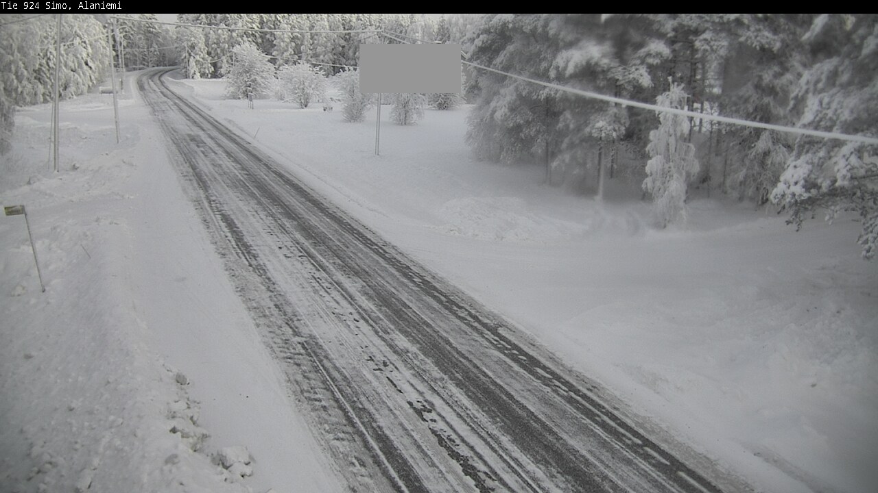 Kelikamerat Kuva Tie 924 Simo, Alaniemi, Simo, Lappi