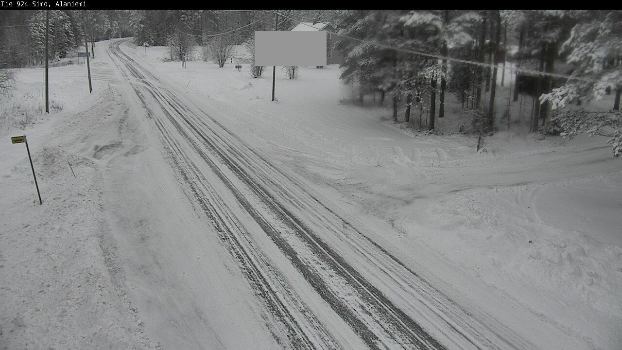 Kelikamerat Kuva Tie 924 Simo, Alaniemi, Simo, Lappi